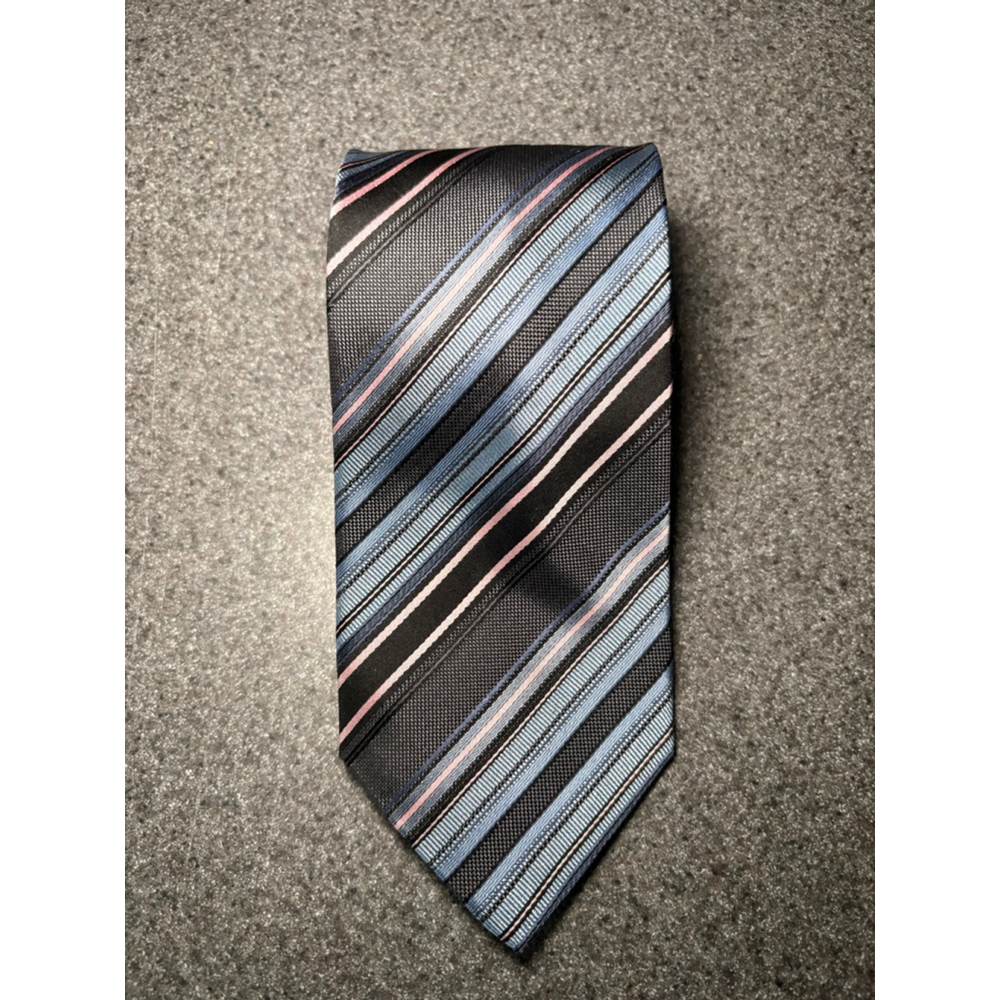 Vintage 80s Peacock Mens Formal Necktie 58"Lx3.25"W Multi Neck Tie